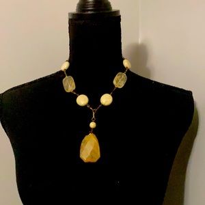 Premier Designs “Sand Dune” Necklace and Earrings Set